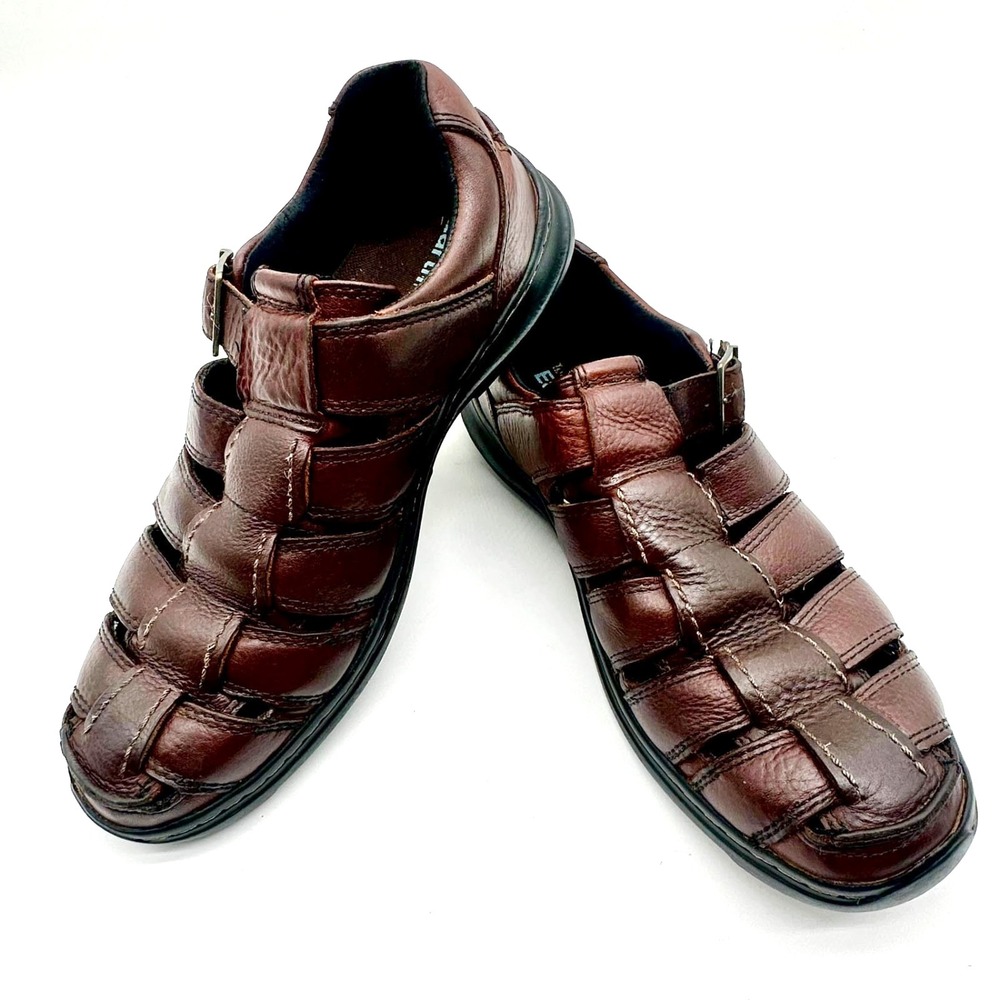 Timberland Earthkeepers Men's 10M Brown Leather Fisherman Sandals